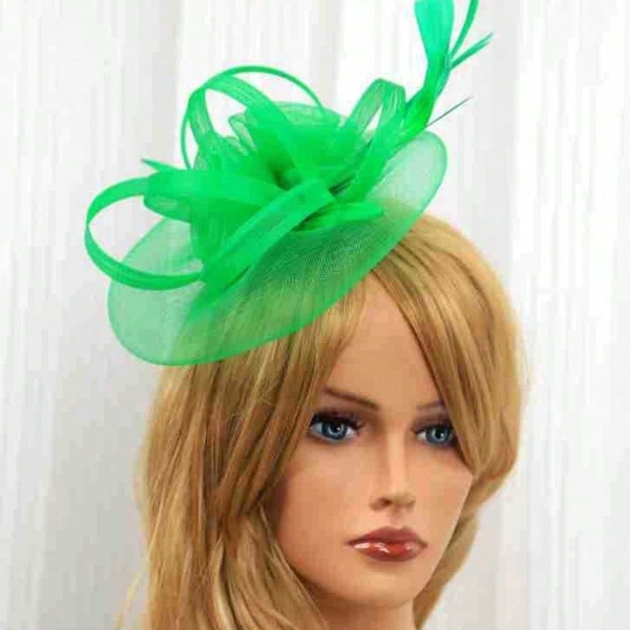 European and American Jockey Club Headgear Top Hat Feather Top Hat Mesh Hat Bridal Head Flower Ball Party Hair Accessories