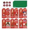 Creative Folding Cartoon Christmas Greeting Card Set With Envelopes And Stickers