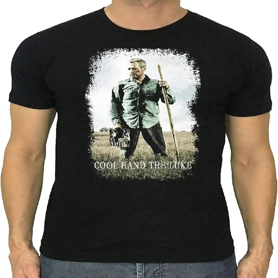 Cool Hand The Luke T-Shirt Men Shirt 1967 Movie Paul Newman Black XXXXXL чёрный