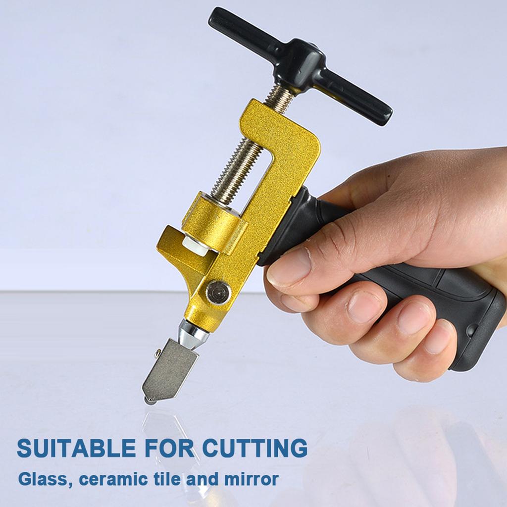 Portable Manual Glass Tile Tile Opener Glass Tile Cutter Hand-Held Replacement Cutter Heads Ceramic Tile Glass Cutter Glass Tile Breaking Tool
