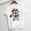 Shadow Milk Cookie Run Kingdom Pure Vanilla Cookie Print Ladies Tshirt Ladies Casual ocollar Shirt Short Sleeve Ladies