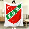 Kocaelispor Kulb Flanelldecke mit Aufdruck, Hohe Qualität, Bequem für alle Jahreszeiten, Heimdekoration, Wärme und Komfort, Perfekt für Weihnachtsgeschenke