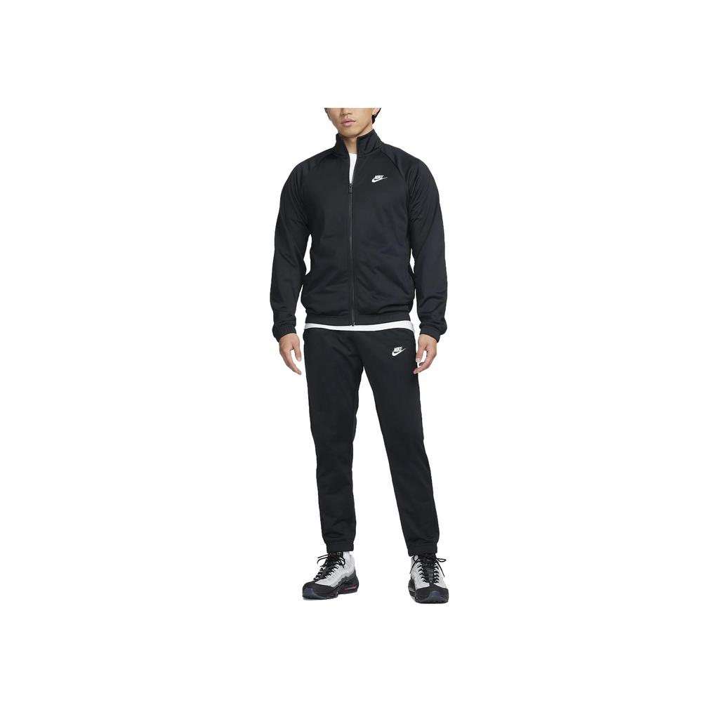 Nike Logo Print Zip-Up Collar Long Sleeve Jacket Men Jacket Black FB7352-010
