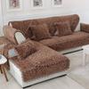 Thick Plush Sofa Cushions European Style Winter Flannel Printing Cushion Living Room L Shaped Sofa Lace Sofa Cover Full Cover