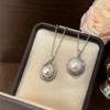 New Diamond-studded Faux Pearl Necklace, a Clavicle Chain Perfect for Mother's Day, a Daily Elegant and Sophisticated Gift for Women