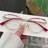 Fashion Stylish Women Glasses Cat Eye Shape Anti Blue Light Eyeglass Frames European American Style Women's Glass