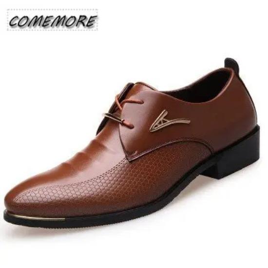 Classic Man Pointed Toe Dress Shoes Mens Patent Leather Black Wedding Shoes Oxford Formal Business Casual Shoes Big Size Fashion