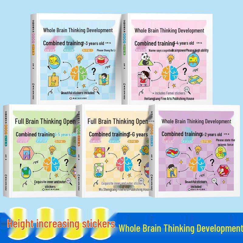Whole Brain Development & Logical Thinking Workbook for Kids Ages 3-6