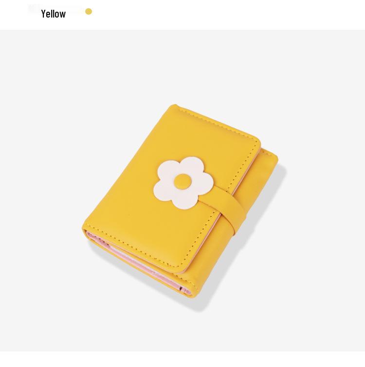 

2025 Floral Tri-fold Ladies Wallet with Multi-Card Slots 9 x 1.2 x 10 жёлтый
