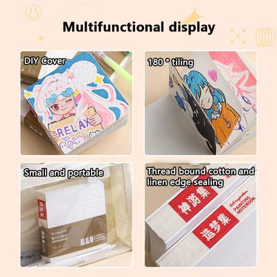 Cestovný akvarelový blok Mini prenosný skicár Stredná a hrubá textúra obálky Maliarske potreby pre študentov umenia