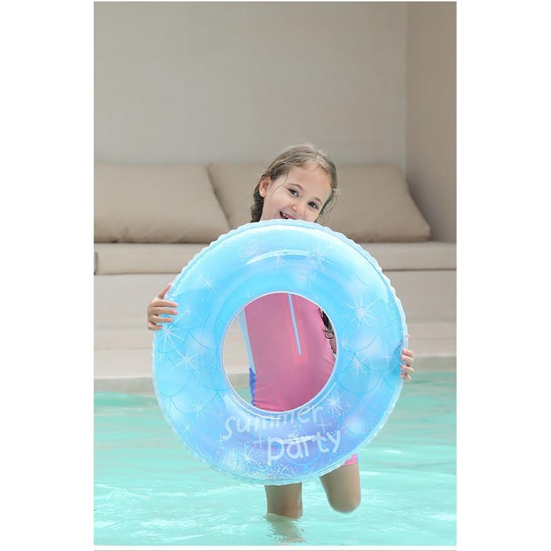 Adult Childrens And Swimming Circle Thickened Starry Sky Mermaid  Water Toy