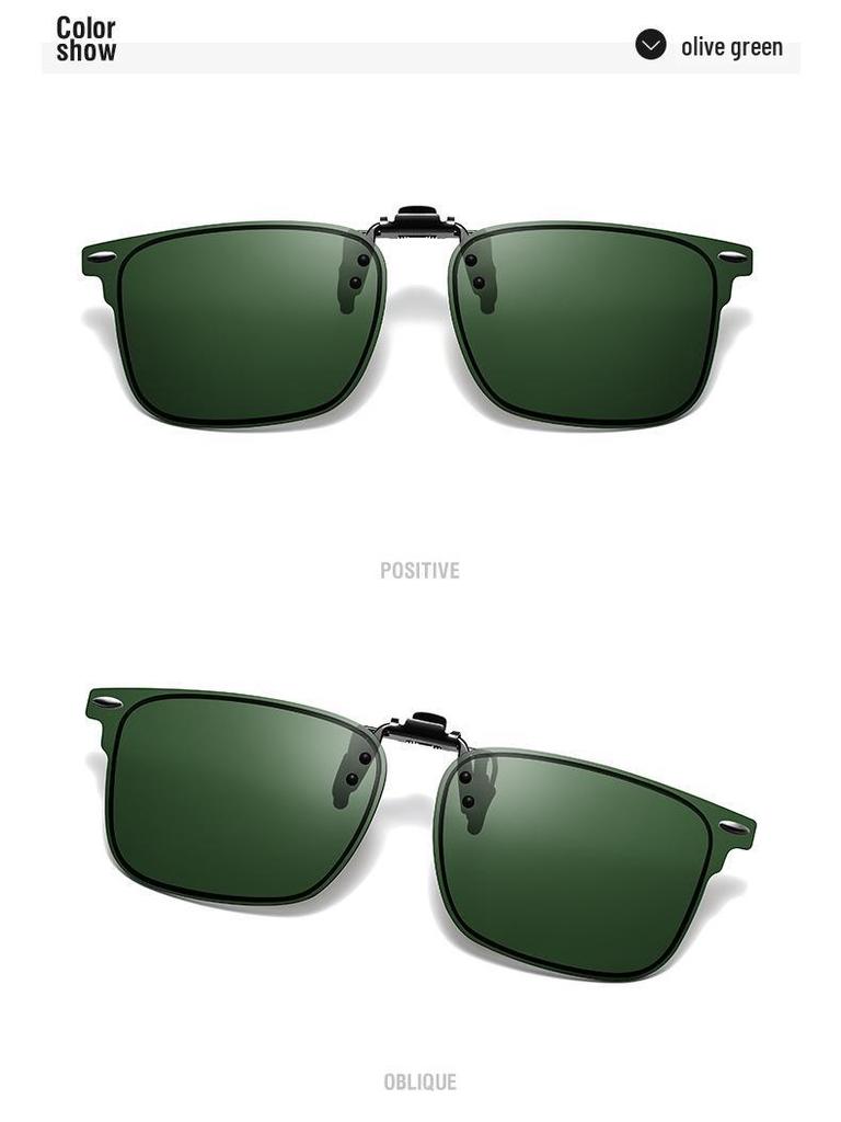 Polarized Clip-On Sunglasses 2025: New Style for Women & Men, Day/Night Use with Night Vision Lenses