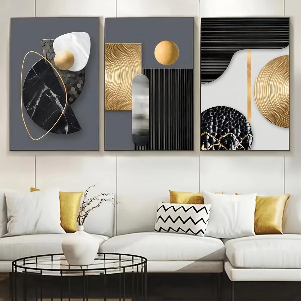 

3pcs canvas poster set, abstract geometric art, beautiful marble art, minimalist design, home decoration, gift for friends, livi (as the picture,20x30cm-3pcs)