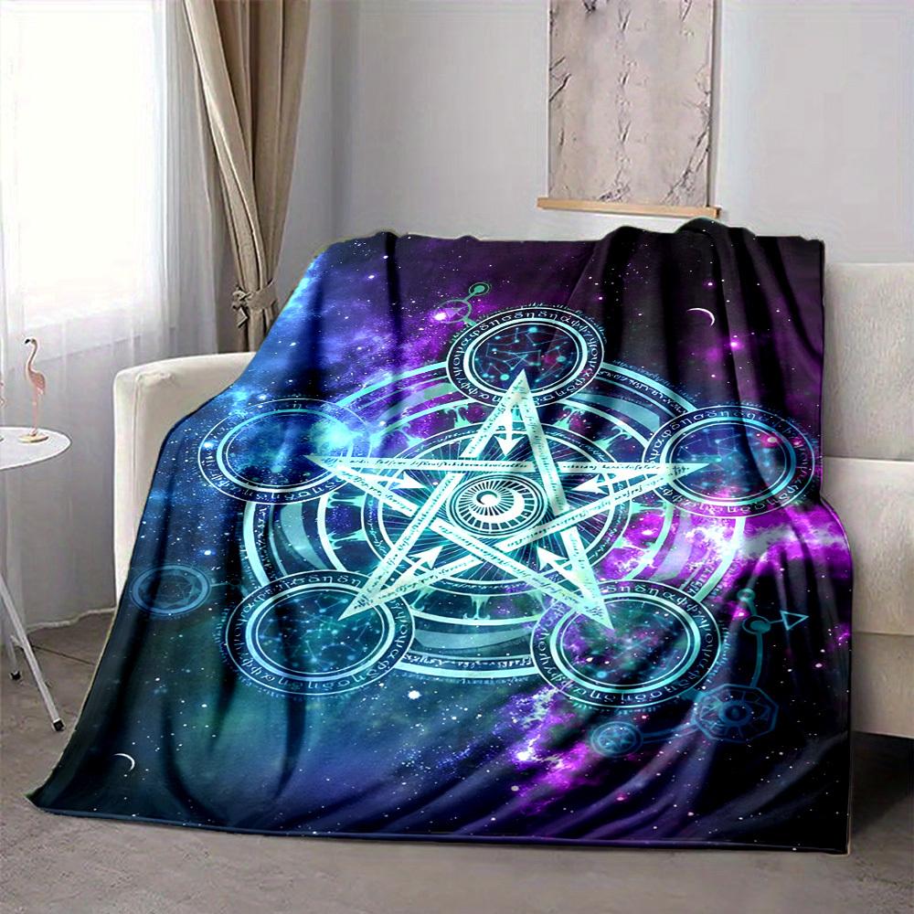 1PC Cosmic Symbols Blanket, Throw For Sofa, Bed, Travel, Printing Blanket With Soft And Warm Fabric yy250918184