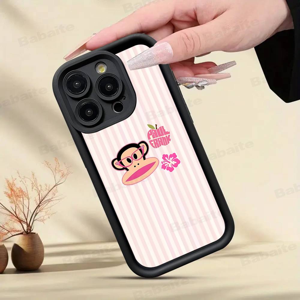 Fashion Logo P-Paul F-Frank Phone Case For IPhone 17 16 15 14 Plus 13 12 11 Pro Max Silicone Cover