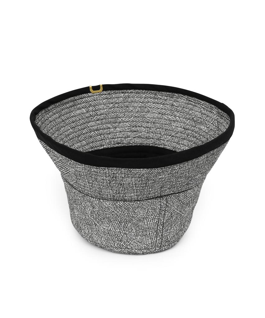 Eondeokeonteulolseutyudio Cotton Bucket Hat Drop Bucket / Cotton Hb / Line Black