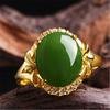 Original 925 Sterling Silver Natural gemstone Ring Adjustable Simplicity Fashion Exquisite For women Jewelry Wedding Gifts