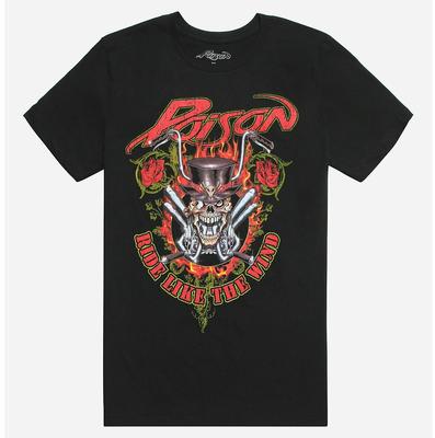 26 Rock Band Poison Totenkopf Logo Ride Like The Wild T-Shirt Neues Unisex T-Shirt