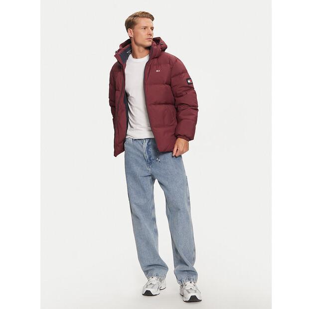 Down Jacket Tommy Jeans Essential DM0DM19786 Red Regular Fit