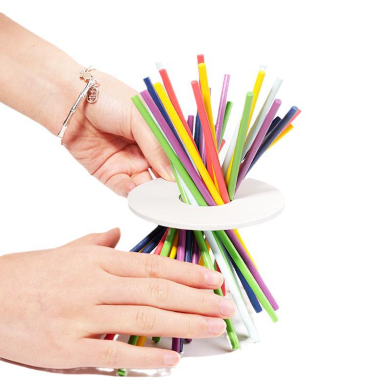 Balance Drawing Pick-Up Sticks: Educational Wooden Game for Parent-Child Interaction, Ideal for Kindergarten Kids