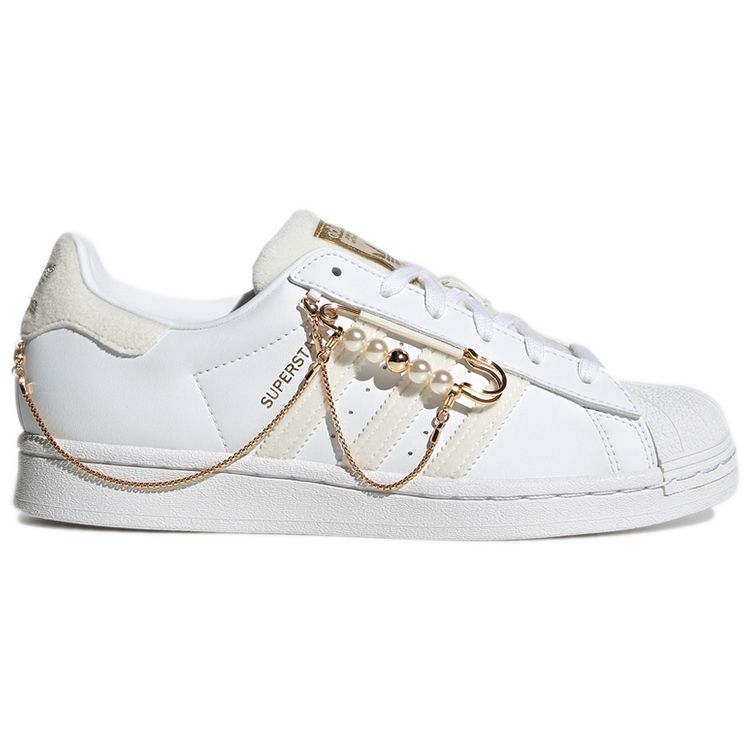 Adidas Originals Superstar Low Top Sneakers Women Sneakers Han-Jade-White GZ3386