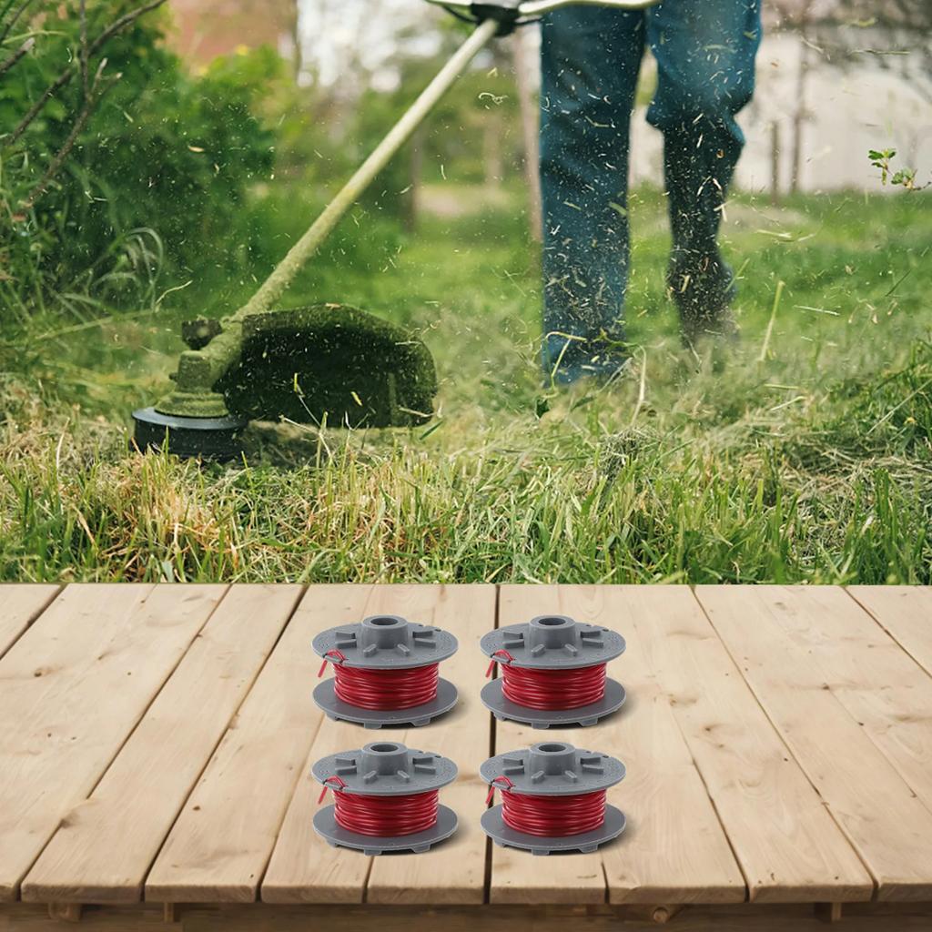 Lawn Mower Spool and Grass Rope Cover Compatible with For 0536420 Models Pack of 4 for Effective Gardening Tasks