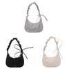 Minimalist Pu Small Shoulder Bag With Zipper Closure Ideal For Casual Outings
