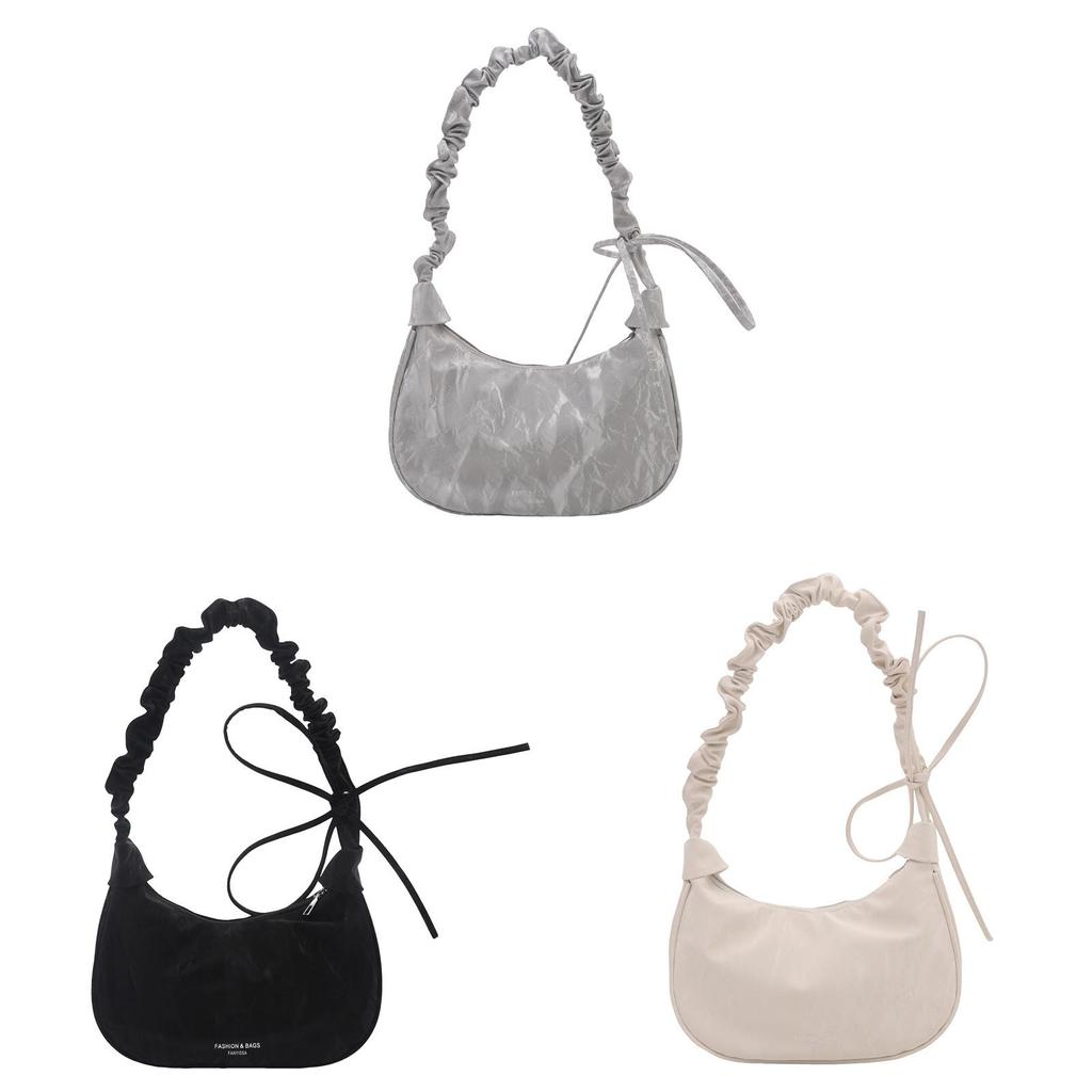Minimalist Pu Small Shoulder Bag With Zipper Closure Ideal For Casual Outings