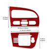 Real Soft Carbon Fiber Sticker For Seat Leon 2005 2006 2007 2008 2009 2010 2011 2012 LHD Car Central Control Panel Accessories.