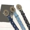 Rhinestones Buckle Belt for Woman Waist Decors Pants Belt Simple Belt Jeans Pants Decorative Belt Multiuse Waiststrap