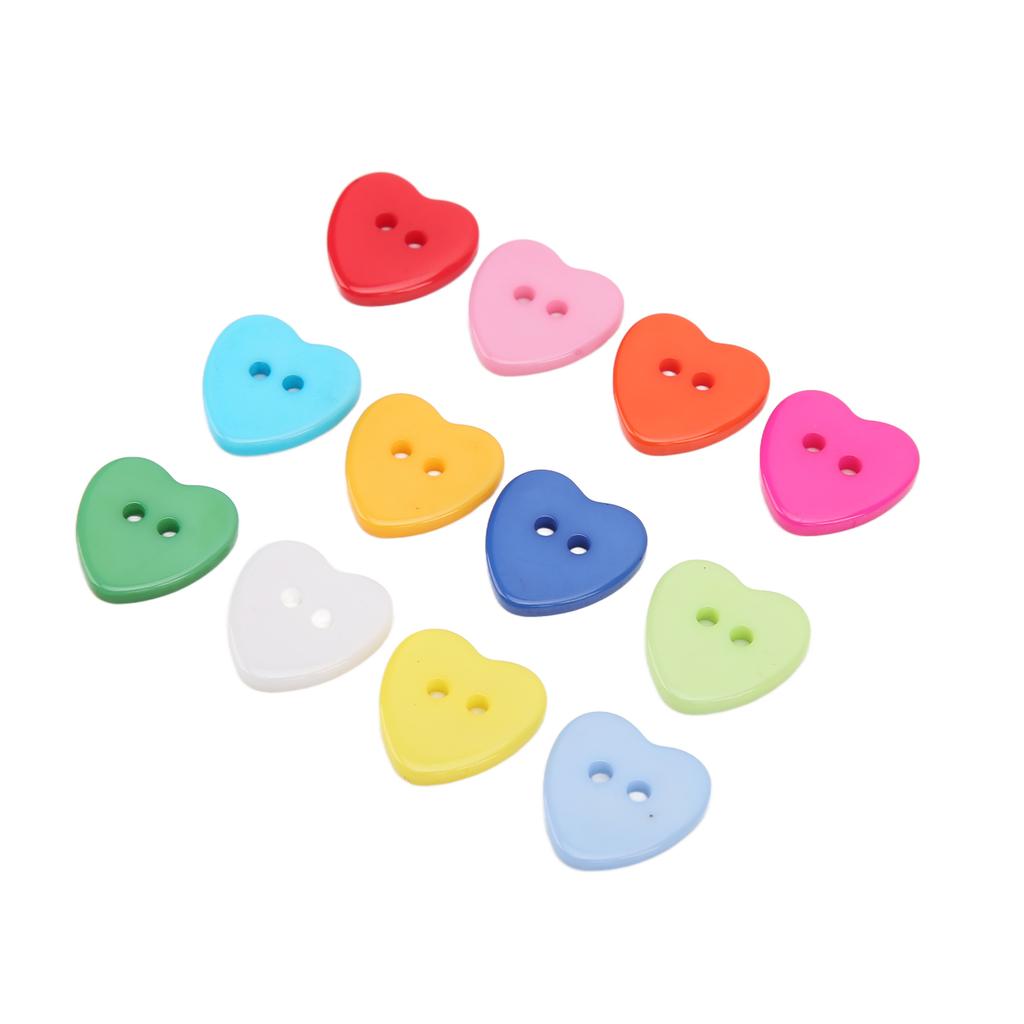 200pcs Sewing Buttons 15mm Durable Resin Waterproof Practical Clothing Accessories for Household