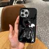 Magic B-Black C-Clover   Phone Case For iPhone17,16,15,14,13,12,11 Plus,Pro Max Colored Silver Plated Inside Cover