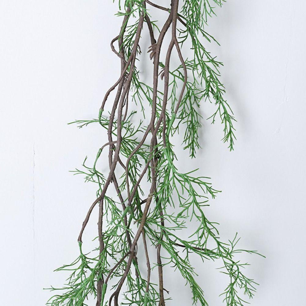 Flexible Fake Hanging Ivy Plants Evergreen Climbing Rattan Branches Ornamental Vines  Landscaping