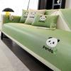 Panda  New Ice Silk Sofa Cushion Summer Cartoon Sofa Mat Cushion Non-Slip One-Piece Sofa Cushion