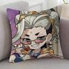 Anime Record Of Ragnarok Soft Comfortable Pillow Case Cartoon For Sofa Living Cat Room Home Office Retro Decor Protective Cover