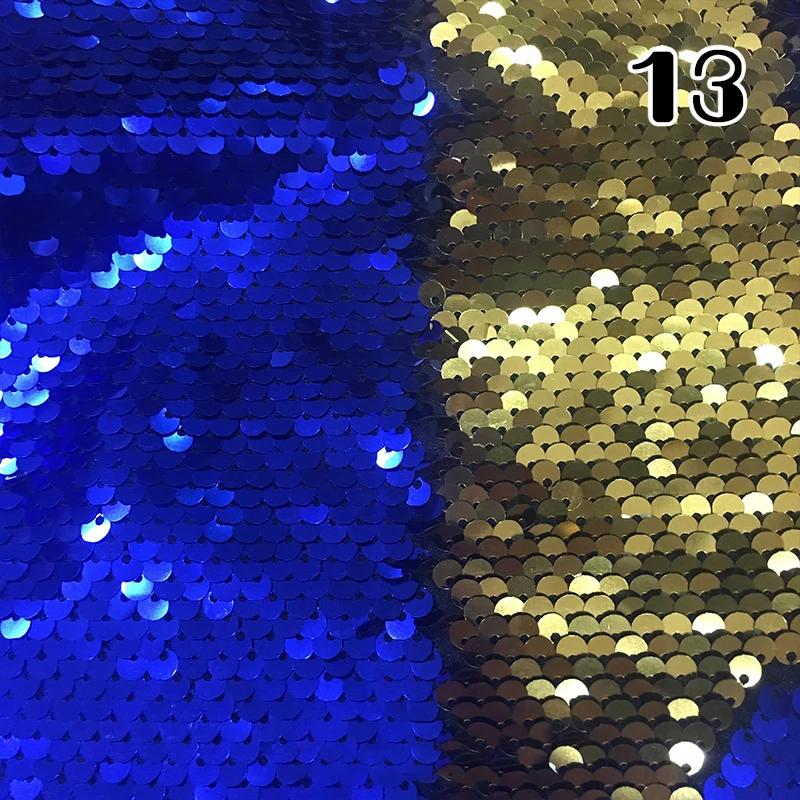 Tela Brillante de Lentejuelas 100x130cm Chip Flip de 5mm Funda de Almohada Material de Lentejuelas Reversible Escama de Pez Funda de Almohada Reversible Material de Lentejuelas Disfraz de Escenario Accesorios de Moda
