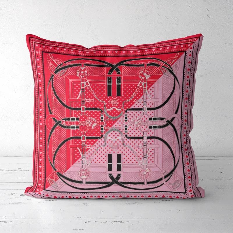A Drop Shipping Printed Cushion Cover Decorative Pillowcases High-end Royal High Quality Thick Europe Rich Italy Design 28-#