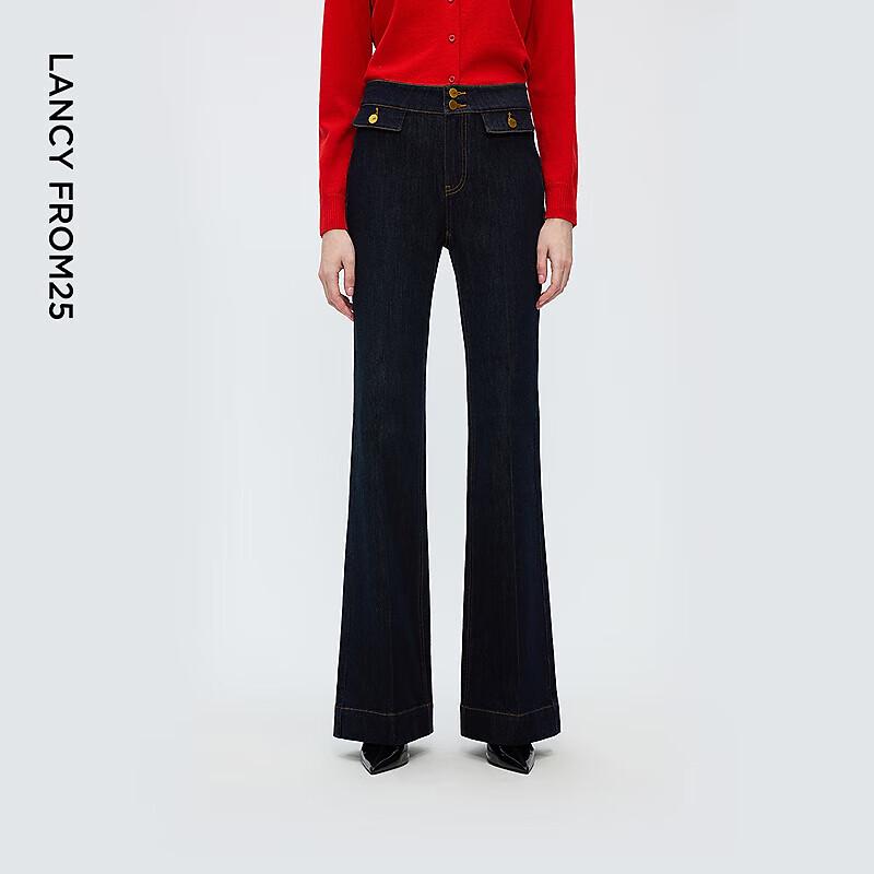 

Langzi Women s High-Waist Retro Flared Jeans 2XL