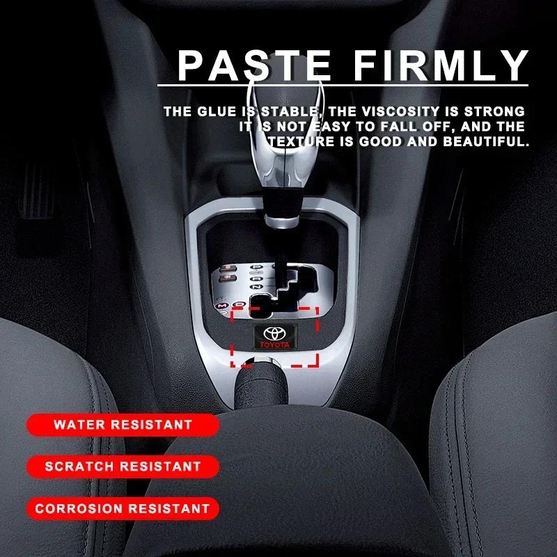 Car Styling 3D Epoxidové Samolepky na Dekoraci Palubní Desky Volantu Auta Pro Toyota Chr Corolla Yaris Rav4 E150 E120 Land Cruiser
