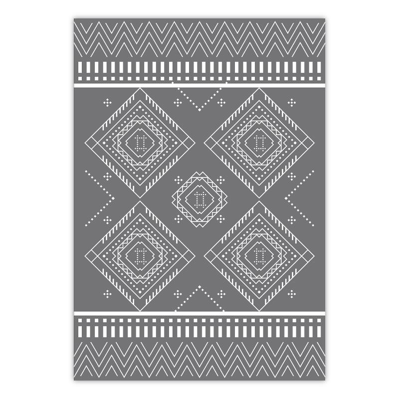 

Moroccan Style Living Room Decoration Ethnic Rug Bohemia Rugs for Bedroom Fluffy and Soft Grey Floor Mat Home Plush Study Carpet 80*120cm
