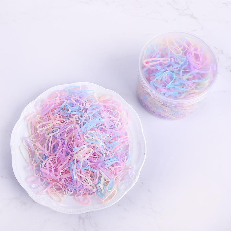 Black Thick Elastic Hair Bands: No-Damage Hair Ties for Women & Kids