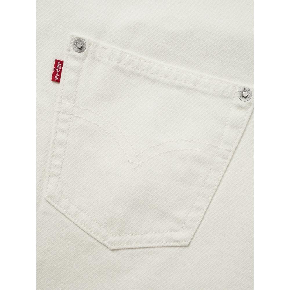 Levis Workwear Loose Casual Comfortable Simple Lapel Long Sleeve Denim Jacket Men Jackets White 003L2-0001
