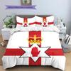 Biancheria da letto con motivo Ulster, Set piumone Copripiumone Federa Regalo di compleanno per la casa (1 * copripiumino + 2 * federa, senza nucleo)