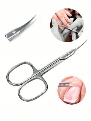 1/2pcs Professional Manicure Scissors Stainless Steel Cuticle Scissors Dead Skin Remover For Nails Art Clippers Russian Eyebrow