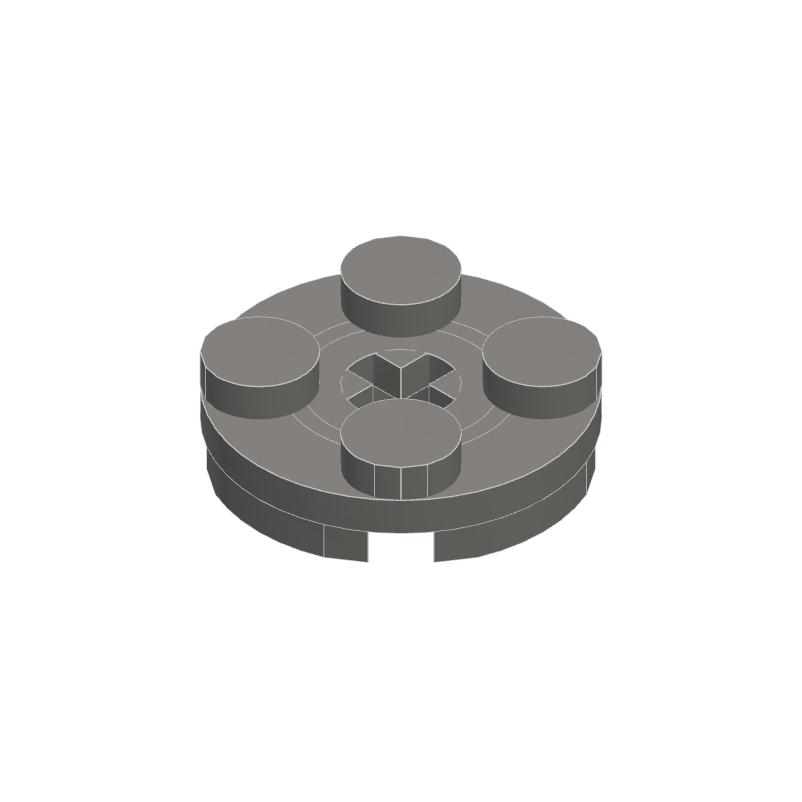 50PCS 4032 Plate Round 2 X 2 with Axle Hole Bricks Collections Bulk Modular GBC Toys For Technical MOC DIY Buildings Blocks