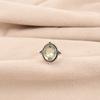 Green Amethyst Gemstone 925 Stamped Silver Jewelry Handmade Ring Engagement Gift RR-9-45
