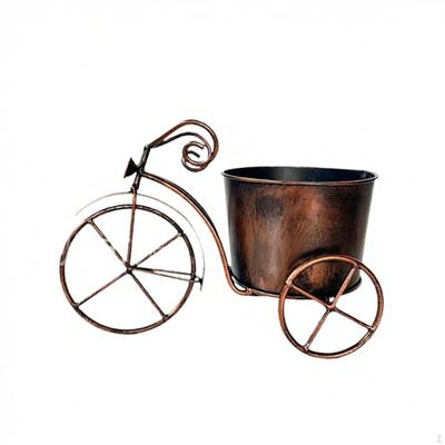 Tricycle Planter with Flower Pot Outdoor Retro for Windowsill