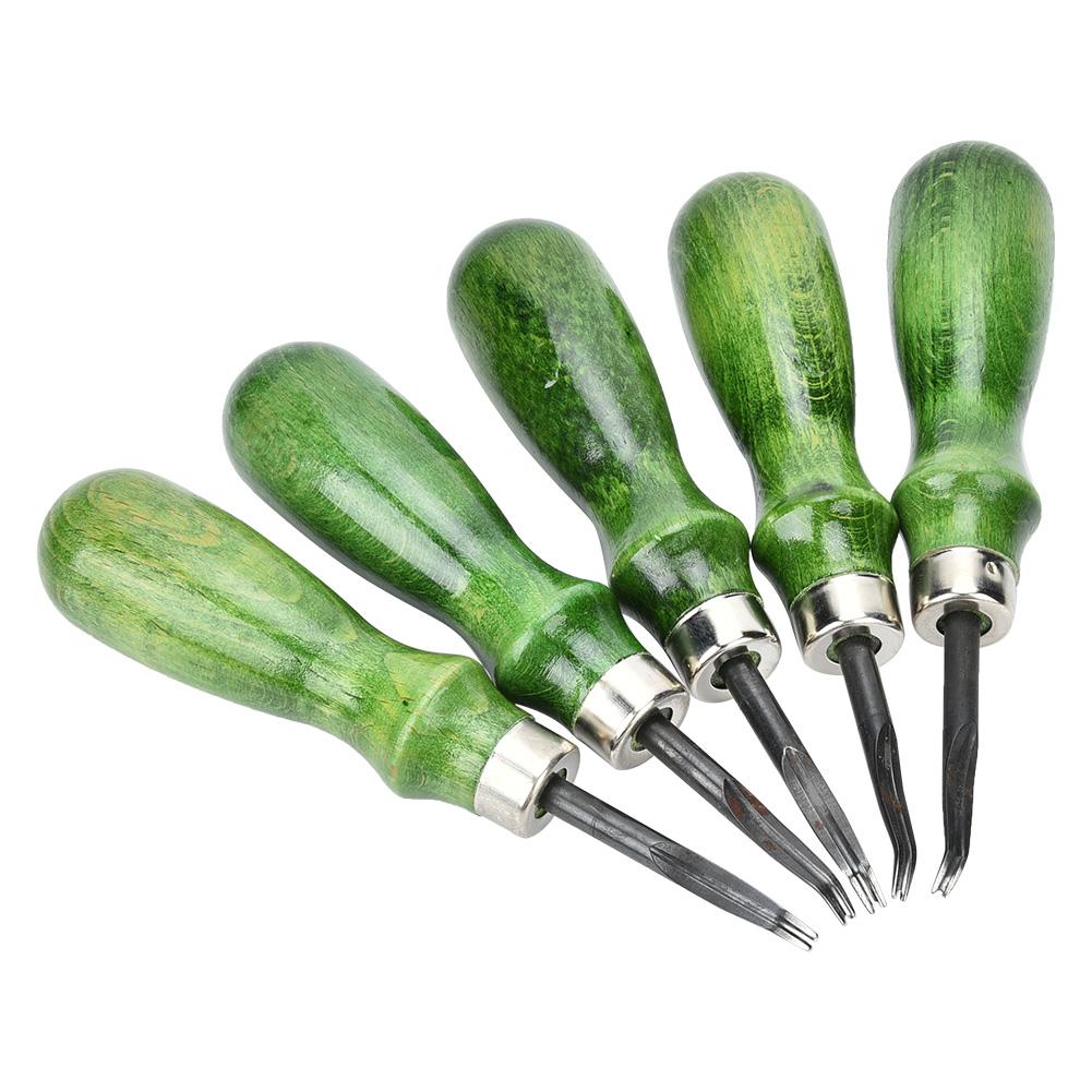 0.6mm-1.4mm Professional Beveler DIY Accessory Leather Craft Edge Cutting Tool (1mm)