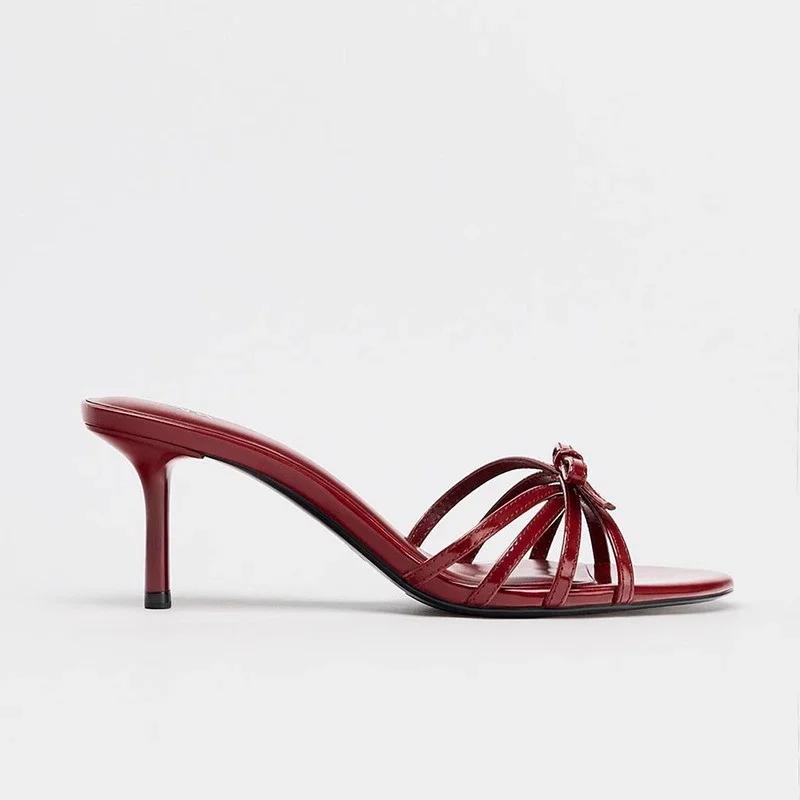 High Heels Women Slippers Summer Sexy Stilettos Shoes Dress Elegant Pumps Heeled Shoes Woman 2025 Fashion Trend Mujer Zapatillas