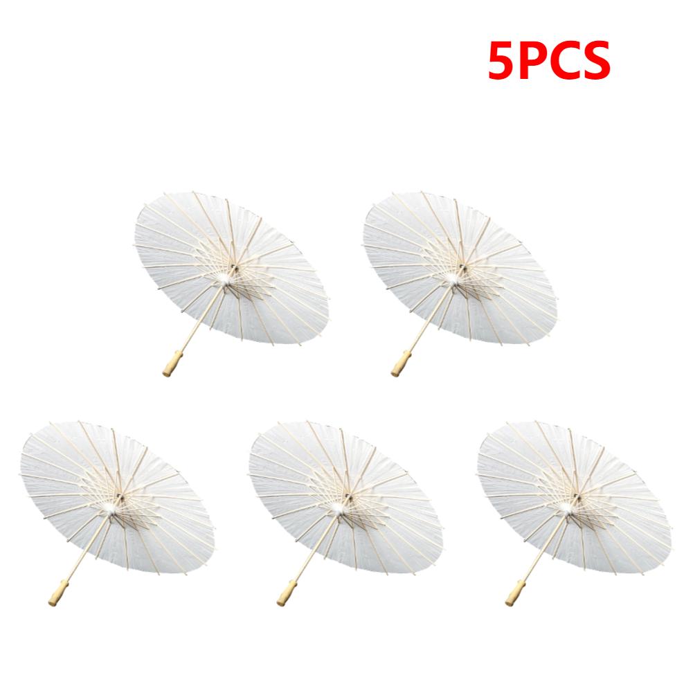 2-8PCS Oiled Paper Umbrella 60cm Paper Parasol Photography Props Decorative Chinese Parasol for Wedding Party Decor